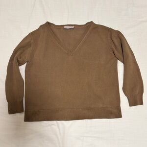 Everlane Cotton V-Neck Sweater